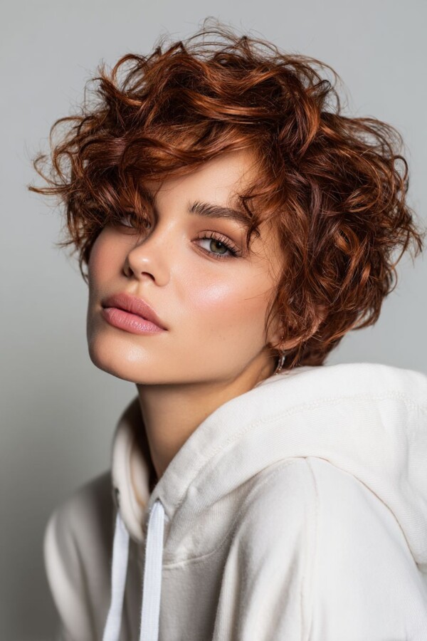 Curly hair aesthetic