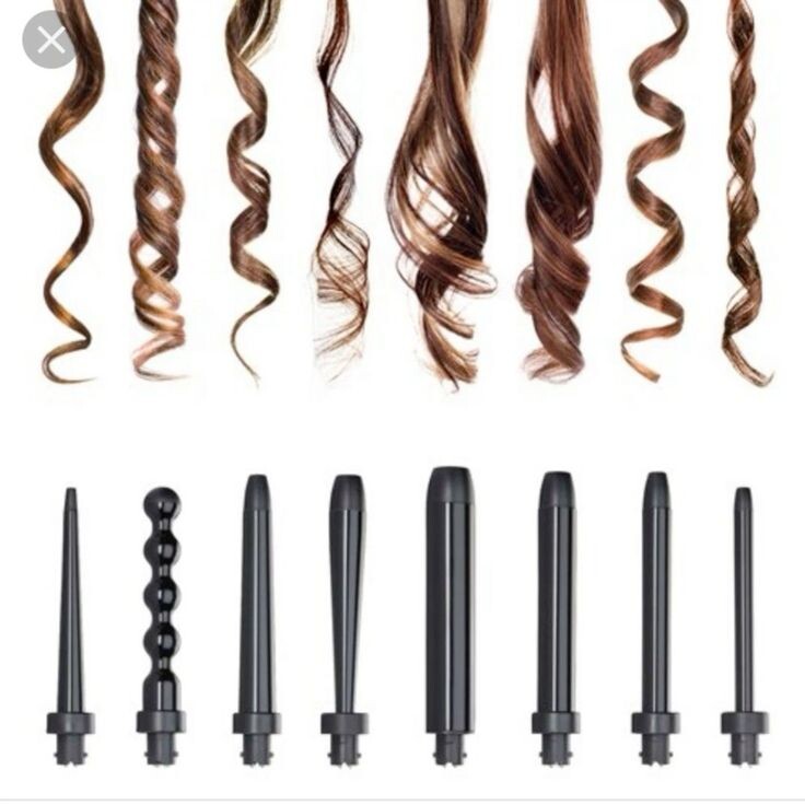 Layered curly hair