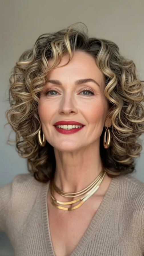 Curly hair aesthetic