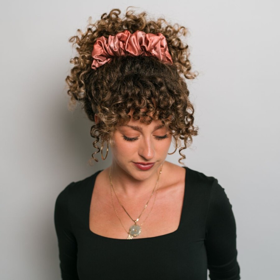 Short curly hair