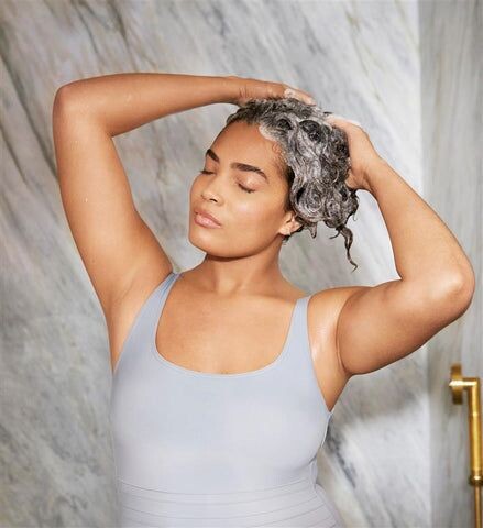 Layered curly hair