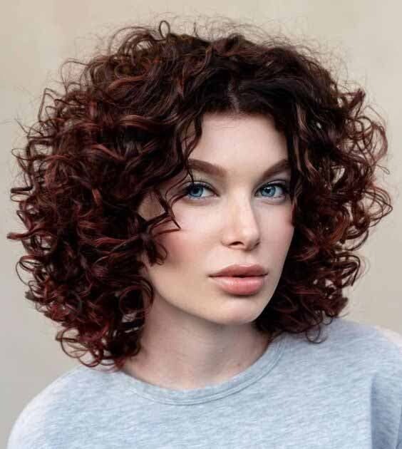 Short curly hair