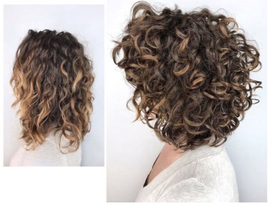 Technique dégradé bouclé