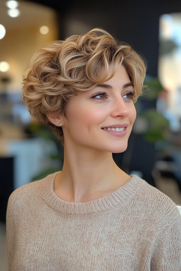 Curly hair aesthetic