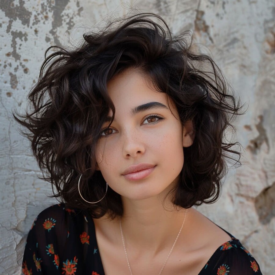 Curly hair aesthetic