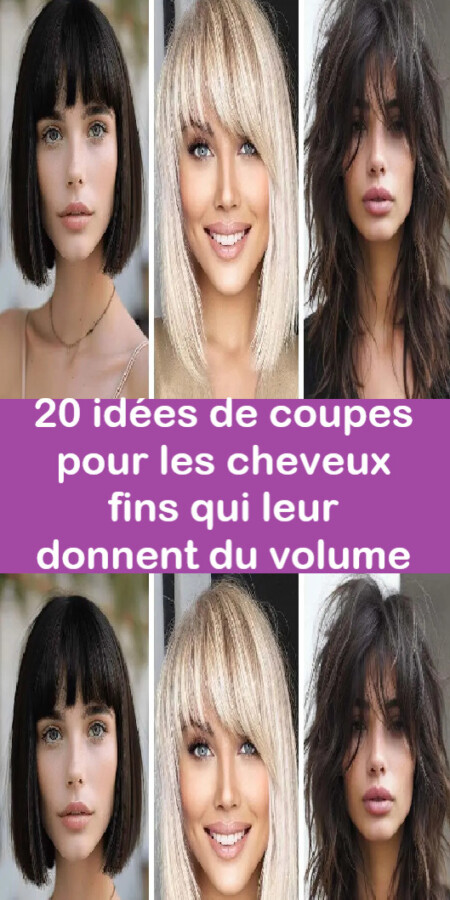 coupe pour cheveux fins
