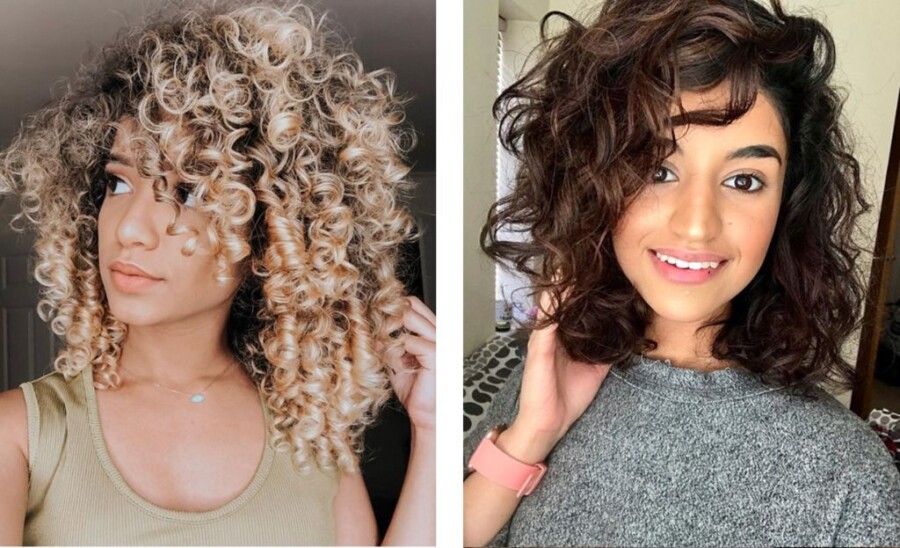 Routine cheveux bouclés