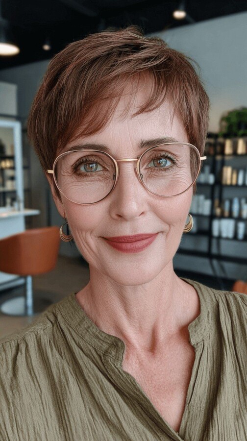 Coiffure femme 70 ans lunettes