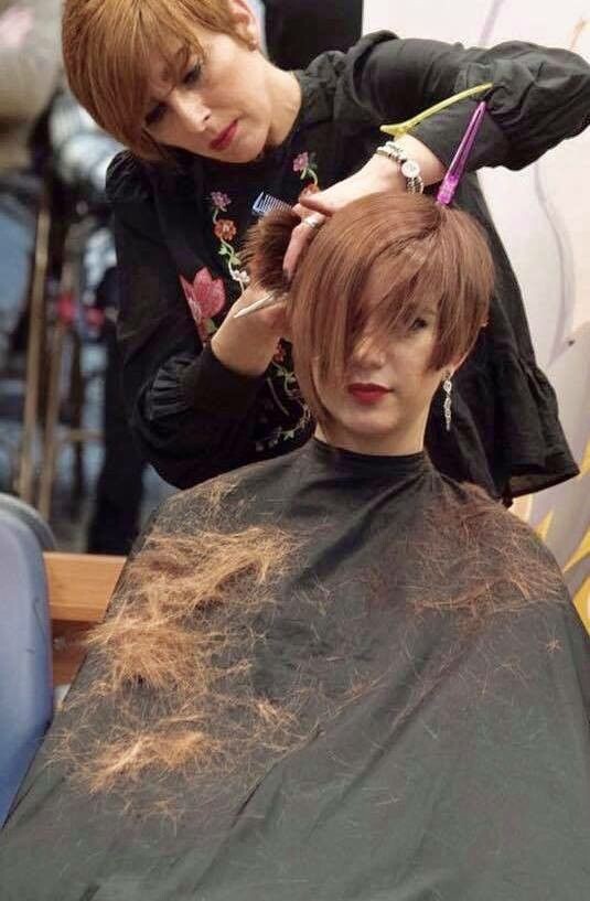 Coiffure visage rond
