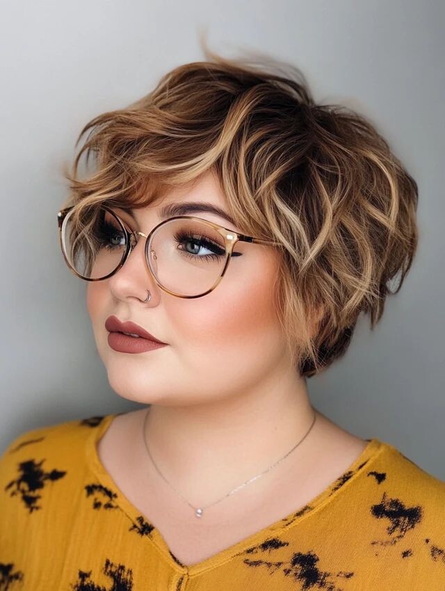Coupe flatteuse visage rond
