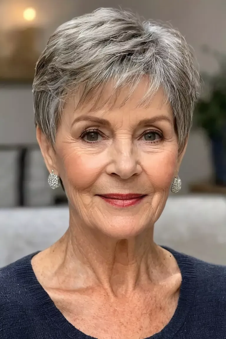 Coiffure moderne femme 60 ans