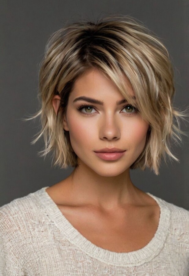 Coiffure pour cheveux clairsemés