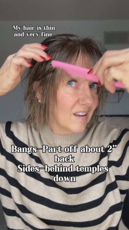 Volume coupe cheveux fins