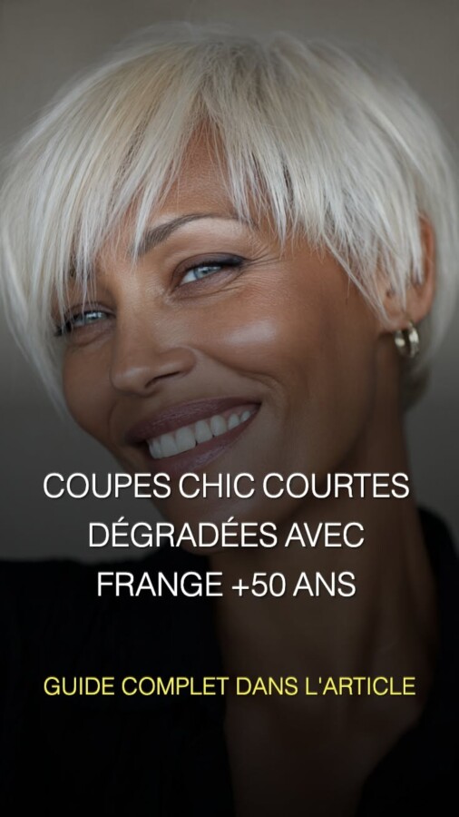 Élégance coupe cheveux courts