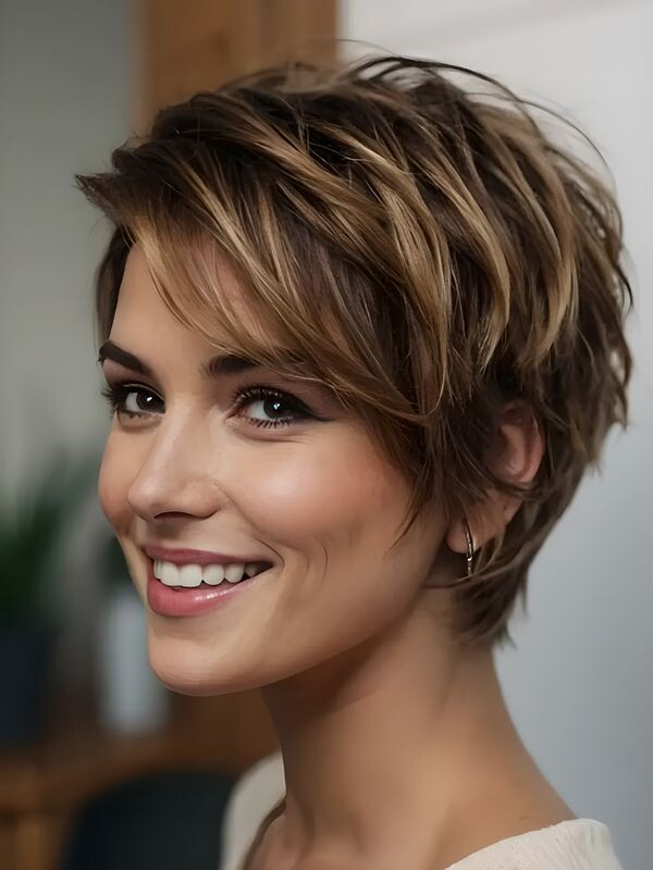 Coiffure tendance cheveux clairsemés