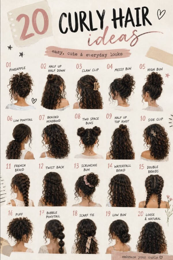 Coiffure professionnelle cheveux bouclés