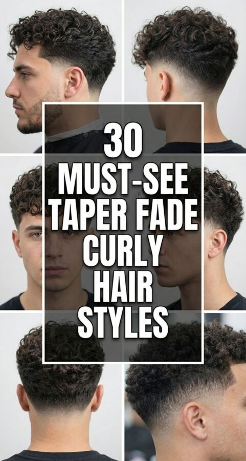 Style masculin cheveux bouclés