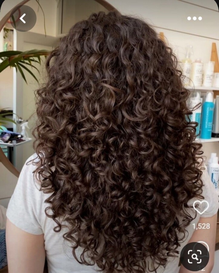 Dégradé élégant cheveux bouclés