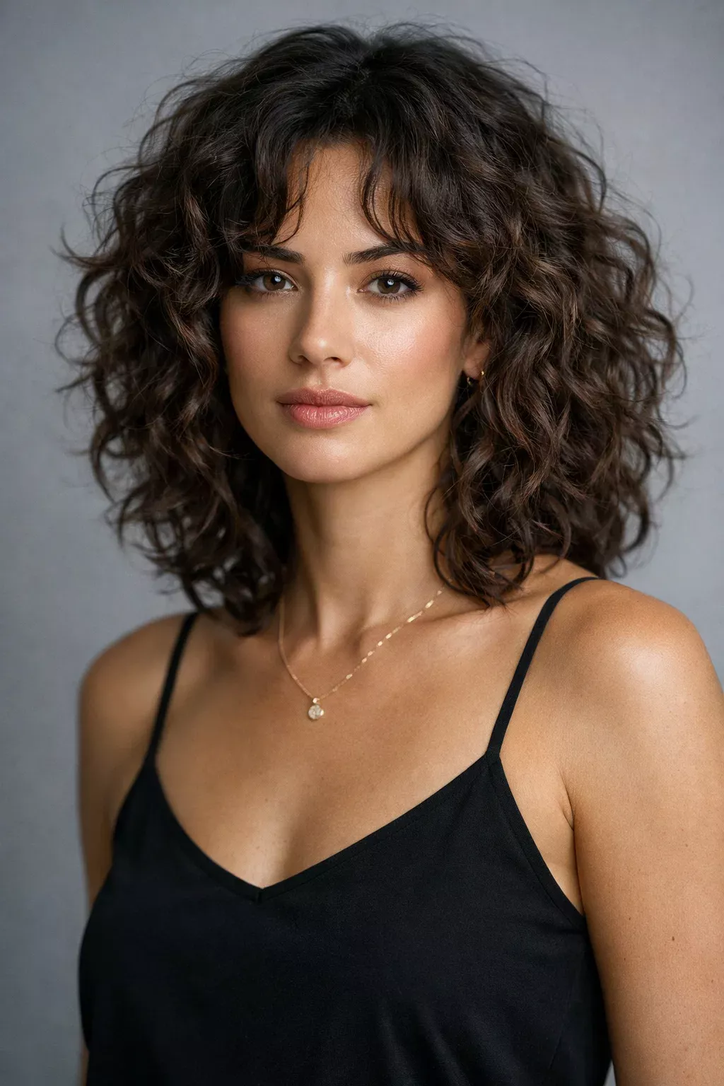 Coupe mi-longue bouclée tendance