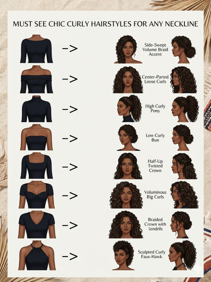 Look moderne cheveux bouclés