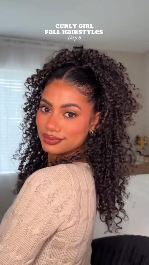 Style chic cheveux bouclés
