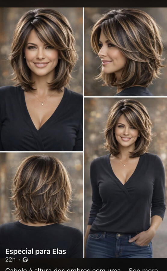 Coupe mi longue tendance