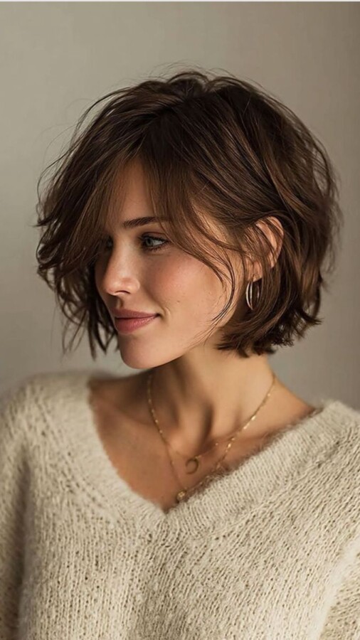 Coupe mi longue tendance