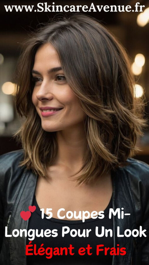 Style tendance cheveux mi long
