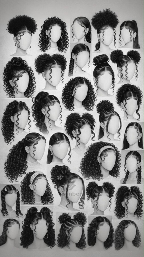 Look chic cheveux bouclés