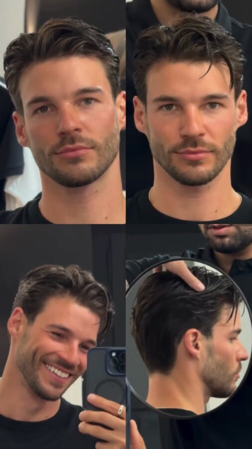 Style mi-long cheveux fins