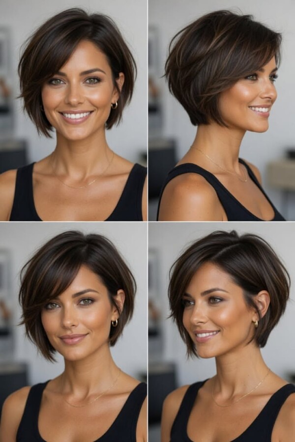 Tendance coupe carré court
