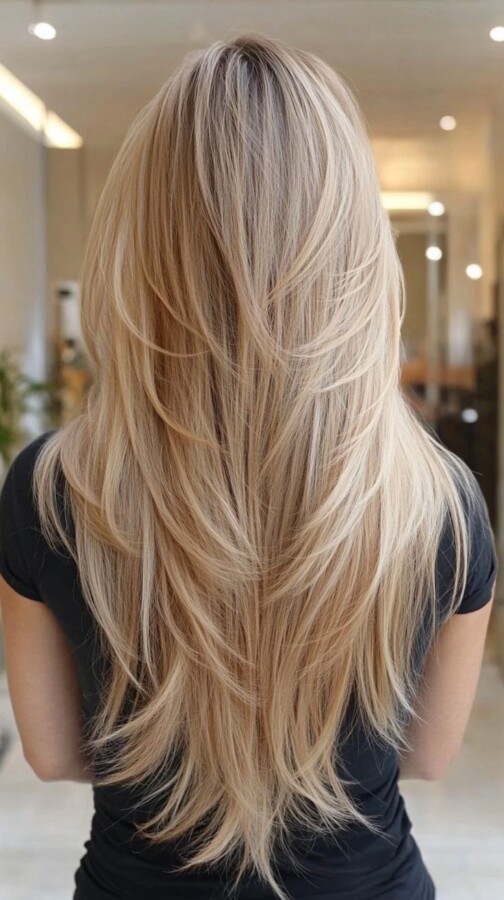 look cheveux dégradés volumineux