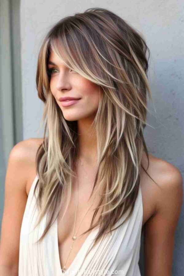 style moderne dégradé long