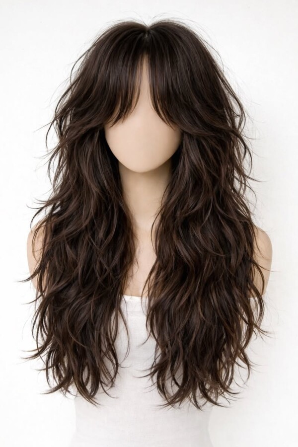 look cheveux dégradés volumineux
