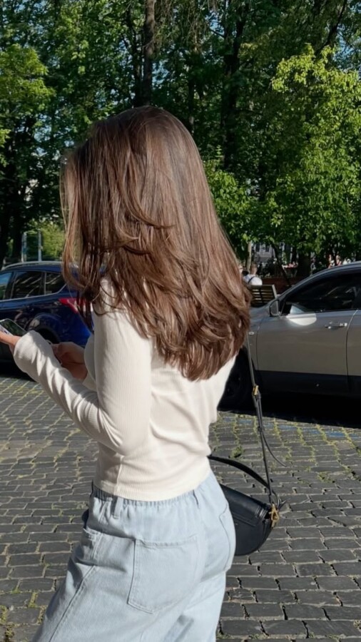 look cheveux dégradés volumineux