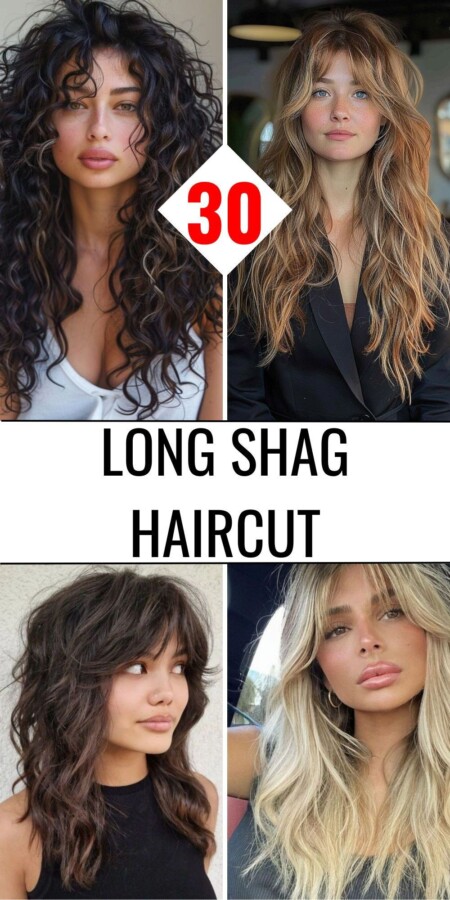 Cheveux longs effilés tendance