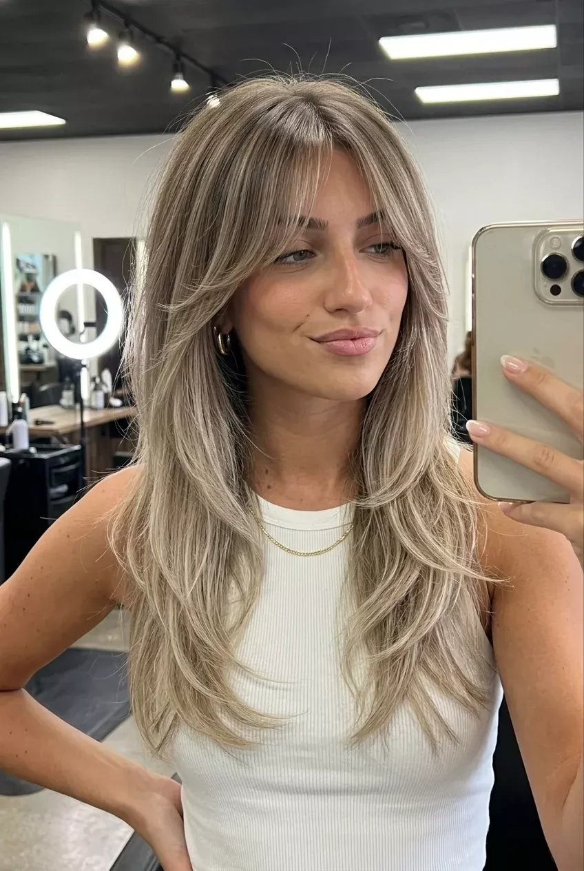 Look moderne effilé long