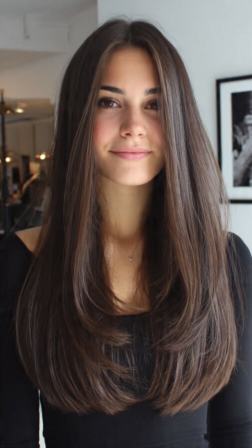 Cheveux longs plus volumineux