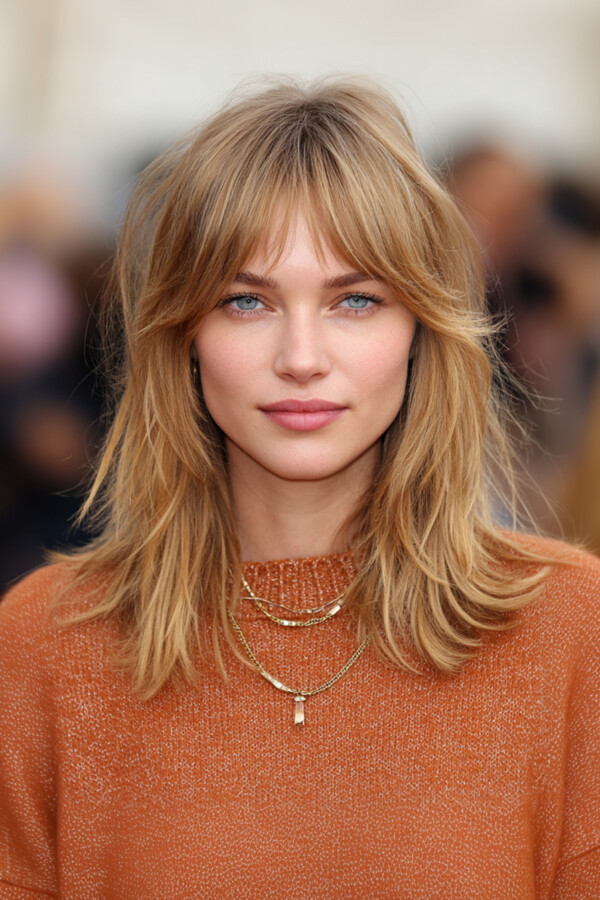 Look chic cheveux longs