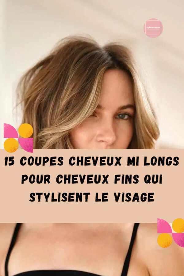 cheveux fins carré moderne