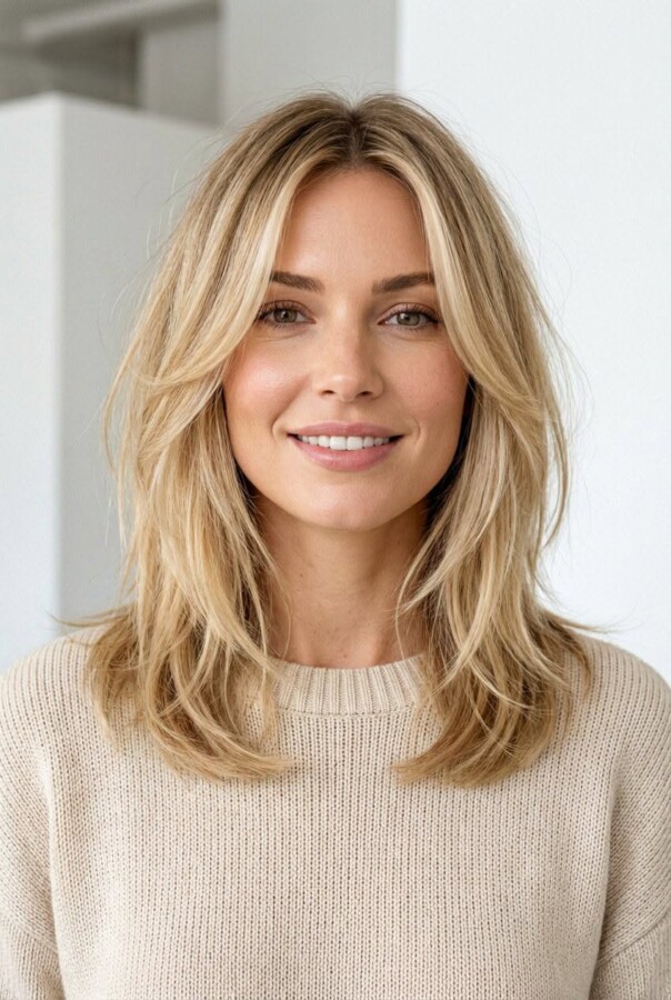 cheveux fins carré moderne