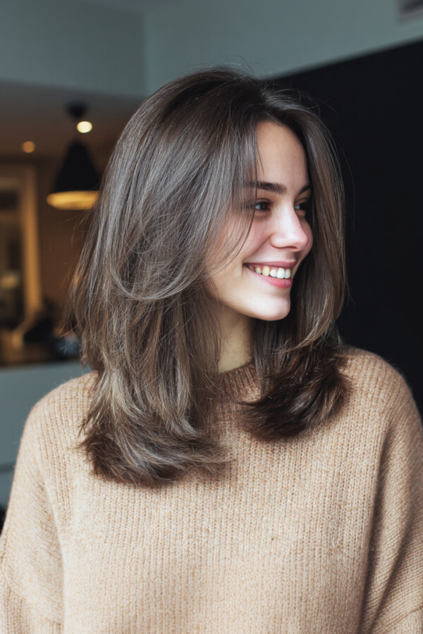 cheveux fins carré moderne