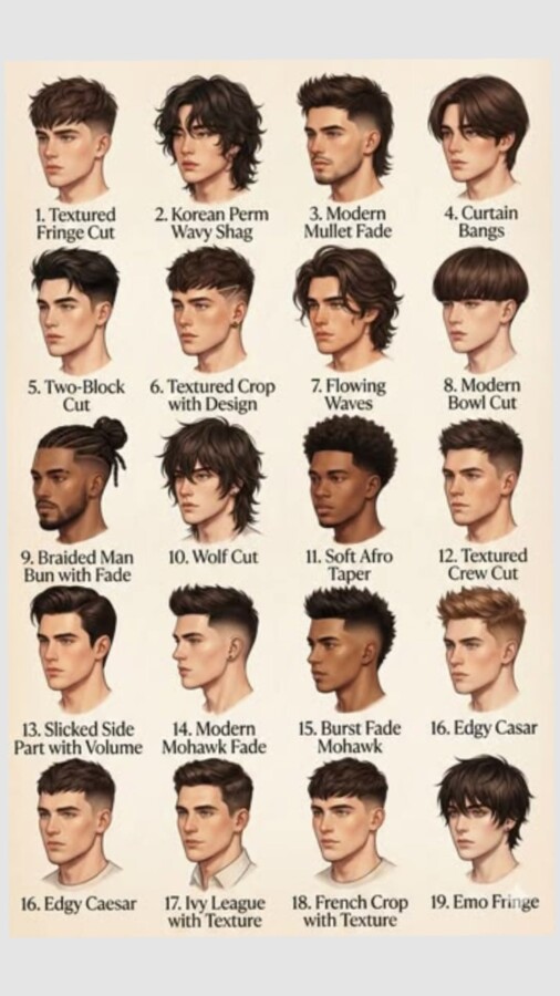 Tendance coiffure masculine