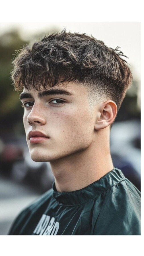 Coupe cheveux garçon bouclés