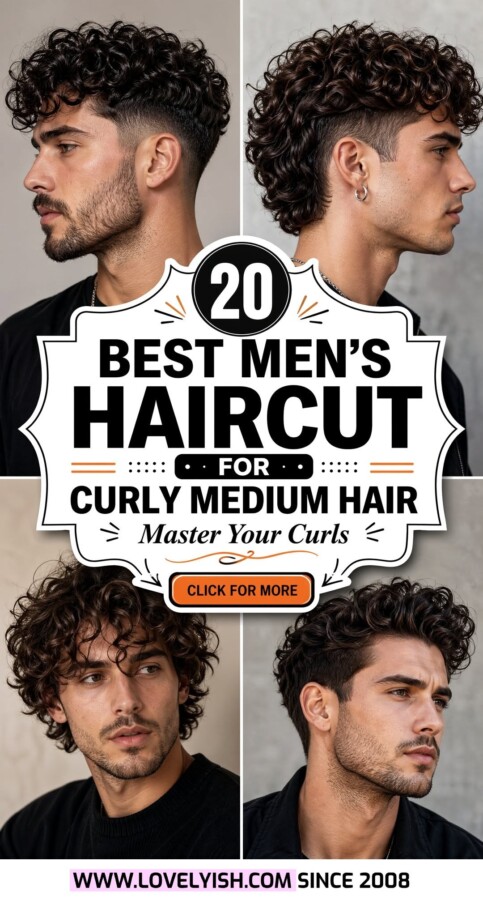 Style cheveux bouclés homme