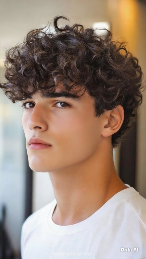 Idées coiffure garçon bouclé