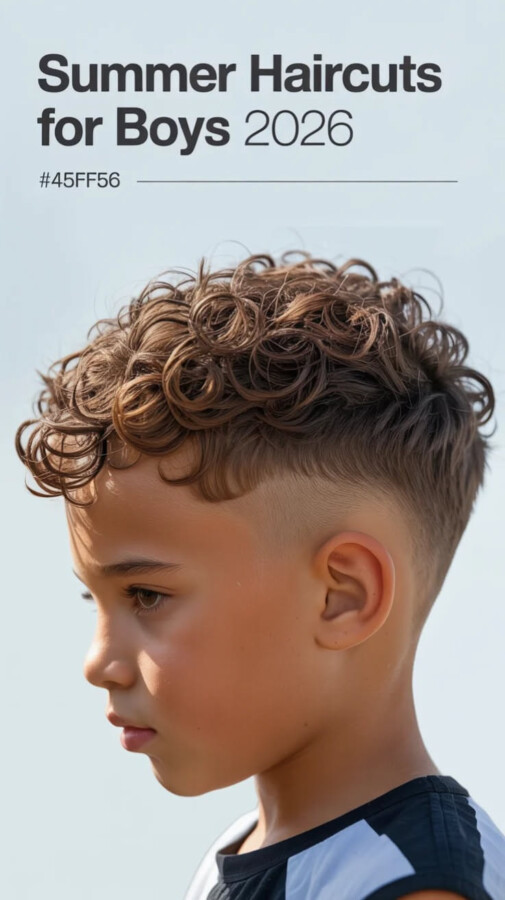 Style moderne cheveux bouclés