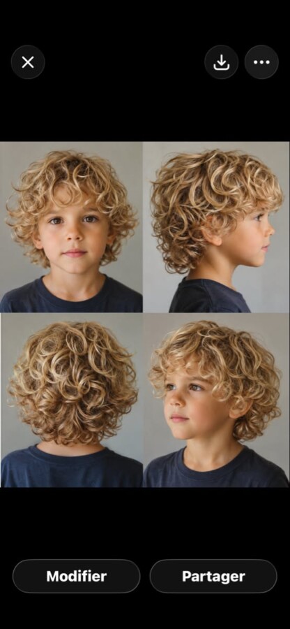 Tendance coupe cheveux bouclés