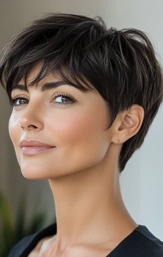 Pixie cheveux fins tendance