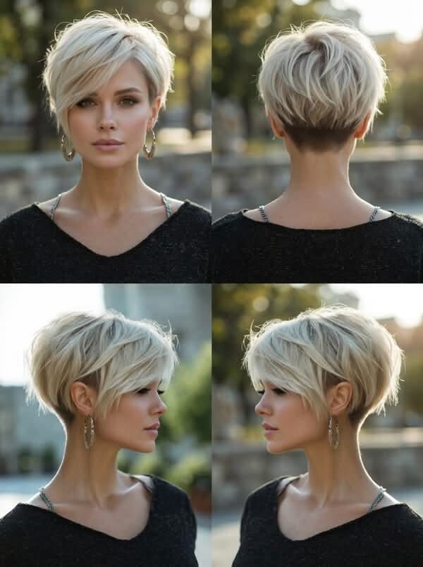 Pixie moderne cheveux fins